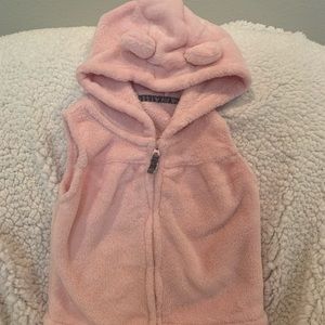 Carter’s 9 month size pink fluffy vest